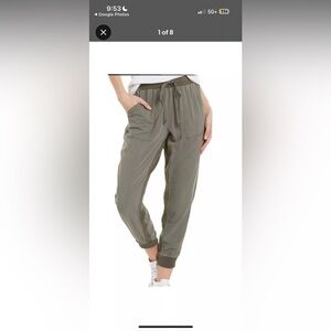 Splendid ladies Boardwalk Jogger Large Olive Green Women's Jogger Pants L